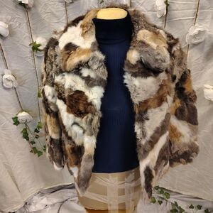 Women's Multicolor Faux Fur Jacket